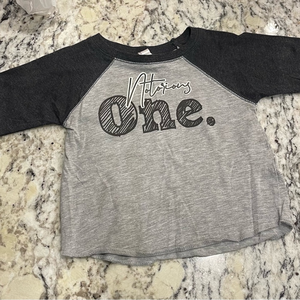 Biggie Smalls Notorious First Birthday Shirt - Size 18 months
